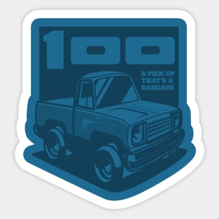 Medium Blue Poly - D-100 (1978 - White-Based - Ghost) Sticker